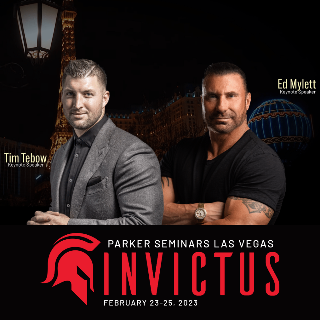 Come learn the true definition of “Invictus” at Parker Seminars Las Vegas with our impressive speaker lineup, various classes, and an expo hall that sets the standard in the profession